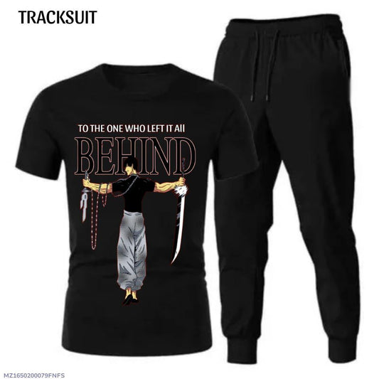 🖤 Anime-Inspired Tracksuit – " High-quality, breathable cotton blend for all-day comfort